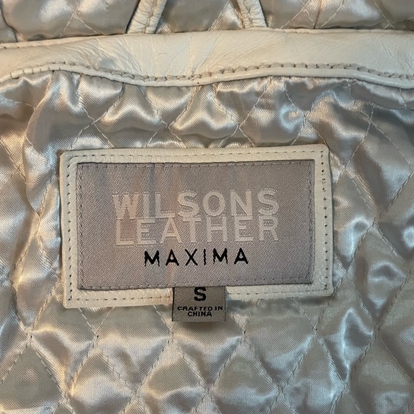 White Wilson’s leather maxima jacket - Picture 4 of 4